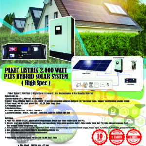 Paket PLTS Offgrid 2000 Watt