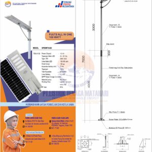 PJUTS AIO 100 WATT + TIANG OKTAGONAL 7M (Copy)