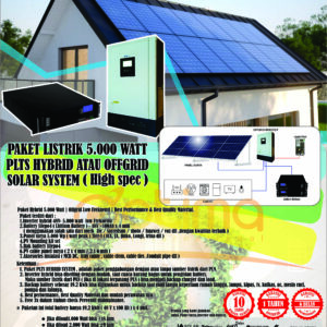 Paket PLTS Offgrid 5000 Watt